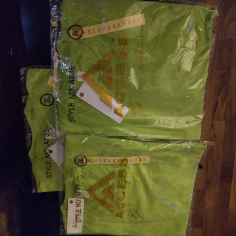 3 neon shirts